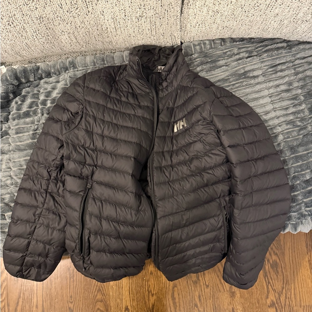 Helly Hanson men’s black puffer jacket (size small - like new)